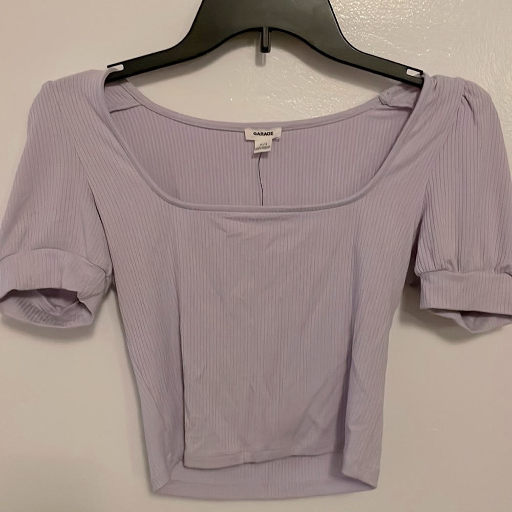 NWT Garage Square Neck Crop Top